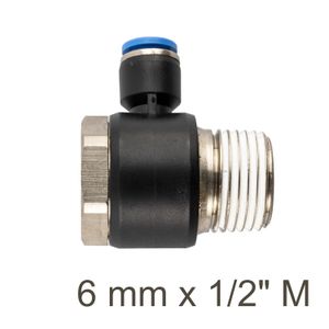 Swivel Elbow Pu 6mm X 1/2' M
